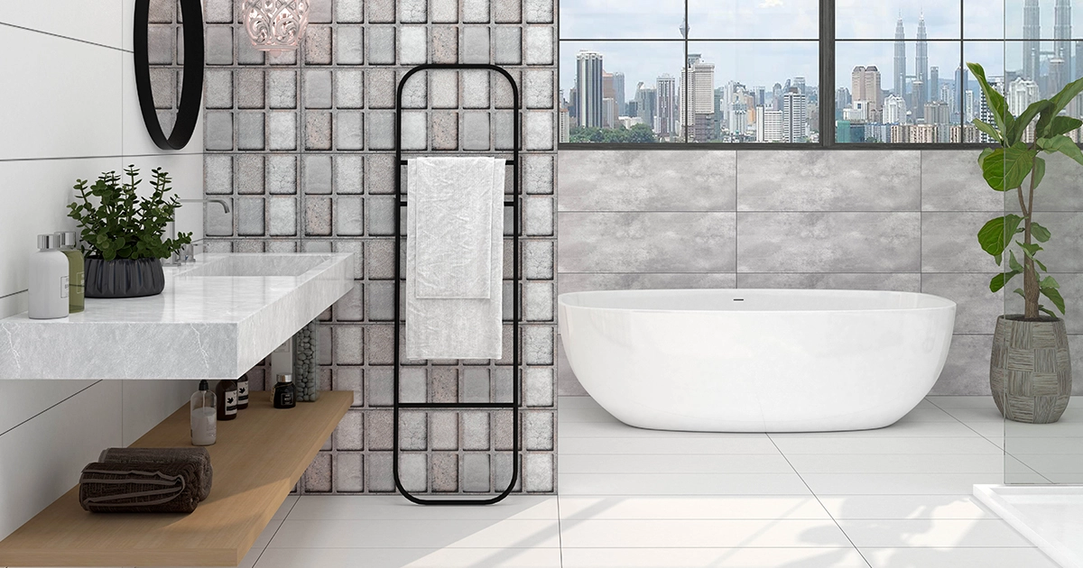 Stylish Bathroom Tiles Striking the Perfect Balance With Aura Tiles