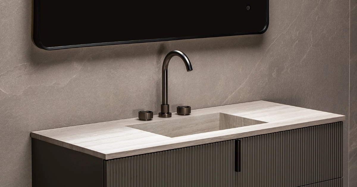 modern design of bathroom taps and valves