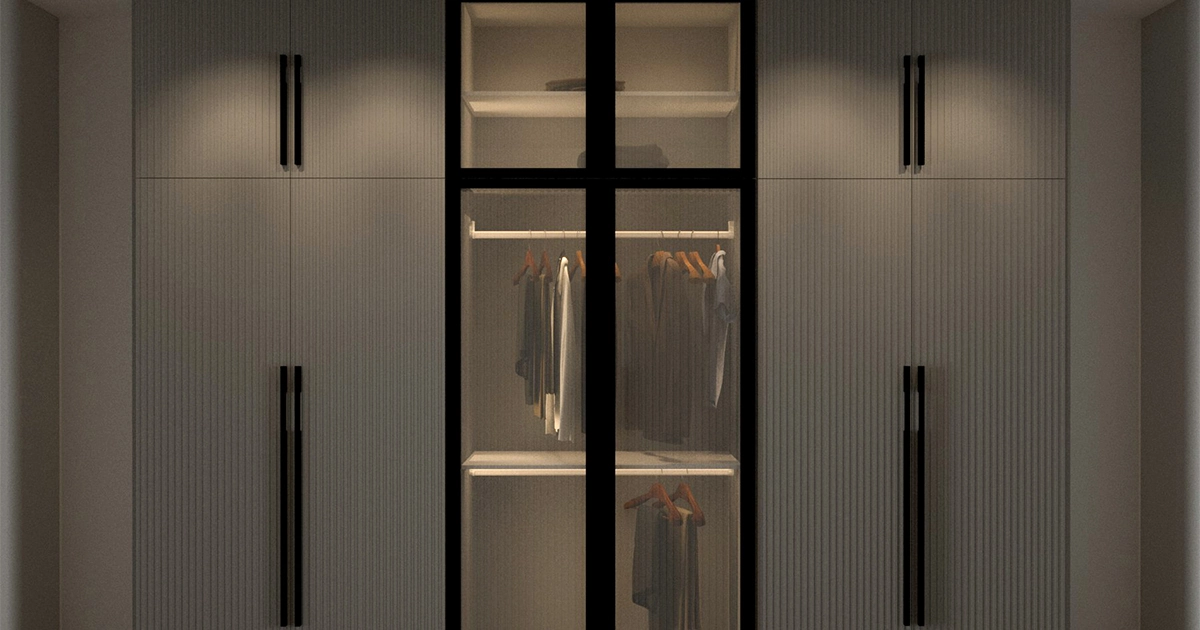 minimalistic wardrobe design
