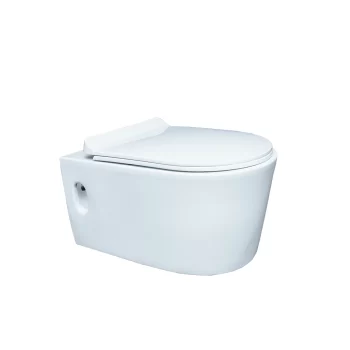 Bellezza Wall Mounted Rimless WC with Saet Cover