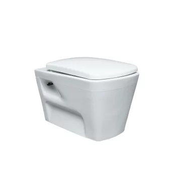 Cube Wall Mounted Rimless WC with Saet Cover