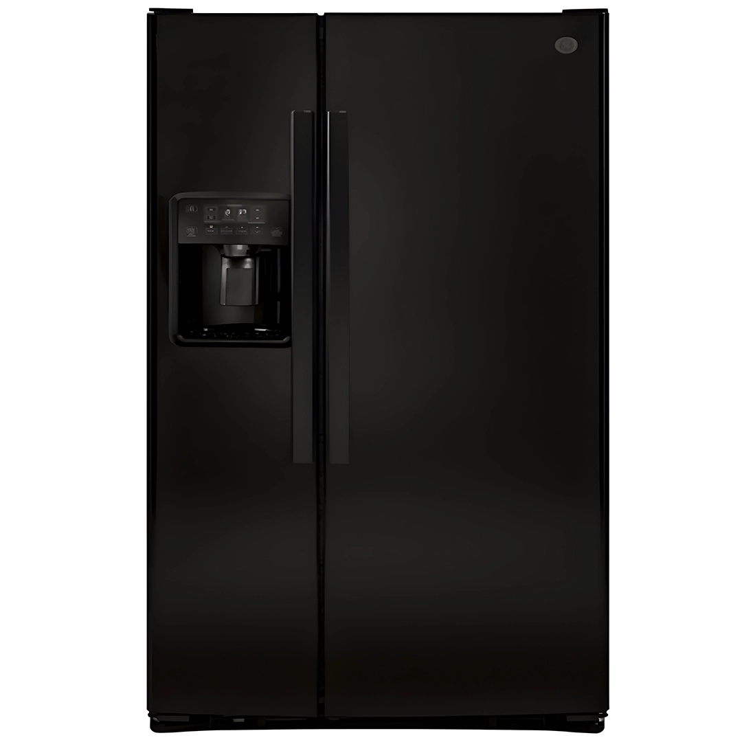 670L Side-by-Side Black Refrigerator
