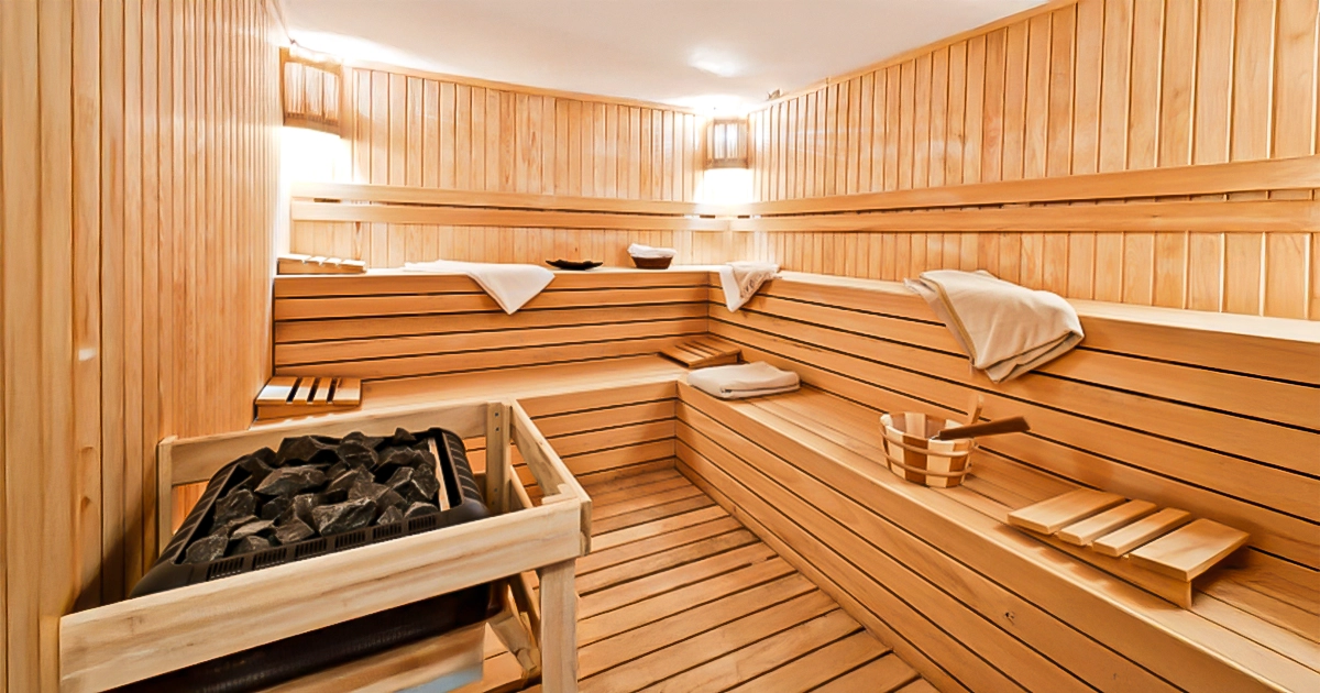sauna stream and cold plunge
