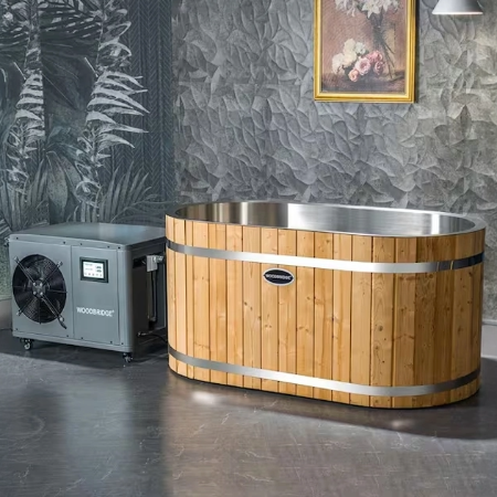 sauna stream and cold plunge